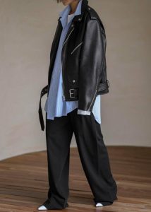 The Frankie Shop Women Outerwear Black Aria Faux Leather Jacket - Black - Image 4