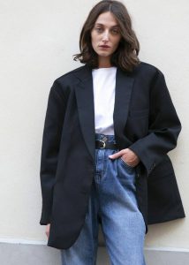 The Frankie Shop Women Outerwear Frankie Oversized Boyfriend Blazer - Black Black