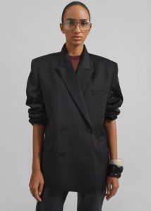 The Frankie Shop Women Outerwear Wiveton Double Breasted Blazer - Black Black
