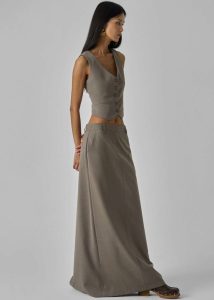 The Frankie Shop Women Seine Vest - Taupe Brown Outerwear - Image 2