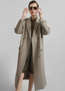 The Frankie Shop Women Sonoma Long Coat - Taupe Beige Outerwear