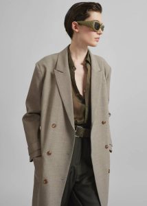 The Frankie Shop Women Sonoma Long Coat - Taupe Beige Outerwear - Image 4