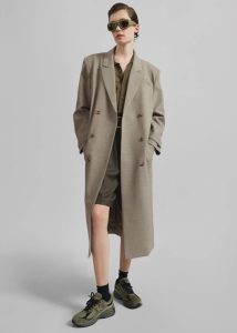 The Frankie Shop Women Sonoma Long Coat - Taupe Beige Outerwear - Image 5