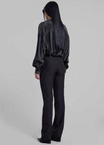The Frankie Shop Women Tops Serin Corduroy Shirt - Black Black - Image 4