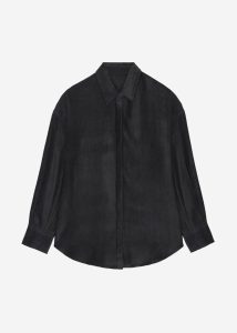 The Frankie Shop Women Tops Serin Corduroy Shirt - Black Black - Image 5
