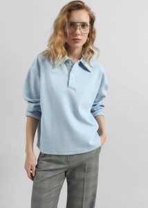 Tops Blue Mosbach Polo - Sky Blue The Frankie Shop Women - Image 4