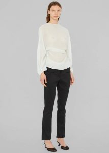 Tops Blue The Frankie Shop Christopher Esber Latticed Lace Shrug Top - Clear Blue Women - Image 3