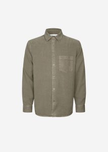 Tops Brown The Frankie Shop Men Samsøe Samsøe Damon P Shirt - Bungee Cord - Image 5