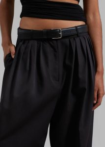 Tops Catalina Pleated Trousers - Black Women Black The Frankie Shop - Image 4
