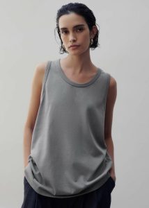 Tops Grey Briston Boxy Tank - Grey The Frankie Shop Women