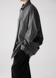 Tops Lioris Oversized Shirt - Black/White Stripe Black Women The Frankie Shop - Image 2