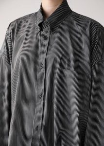 Tops Lioris Oversized Shirt - Black/White Stripe Black Women The Frankie Shop - Image 4