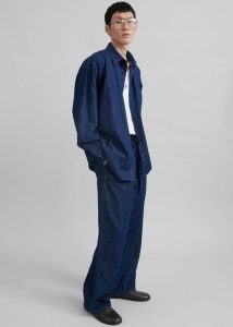 Tops Men Blue Tanner Denim Shirt - Raw Wash The Frankie Shop - Image 4