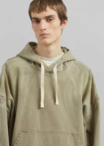 Tops Men Green Dassel Hoodie - Light Taupe The Frankie Shop - Image 2