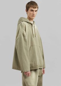 Tops Men Green Dassel Hoodie - Light Taupe The Frankie Shop - Image 5