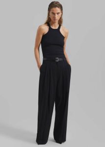 Tops Omi Halter Tank Top - Black Women The Frankie Shop Black - Image 4