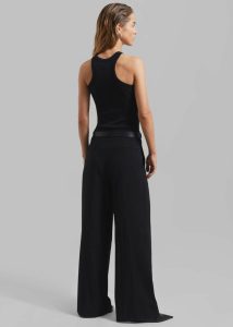 Tops Omi Halter Tank Top - Black Women The Frankie Shop Black - Image 5