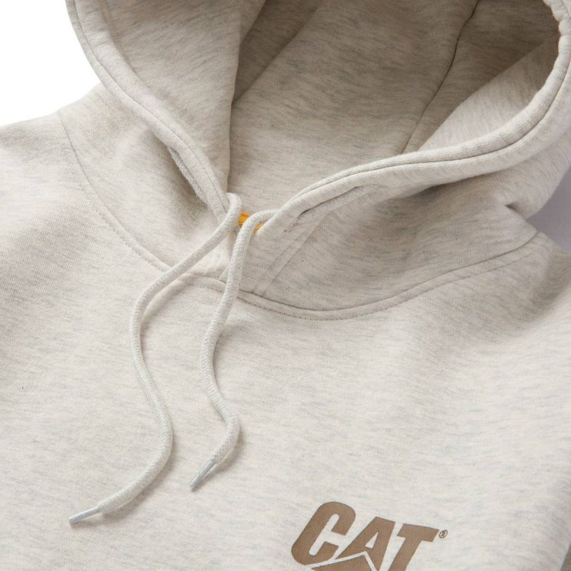 Tops & Outerwear Cat Men Men's Trademark Banner Hoodie Cream Heather - Image 3