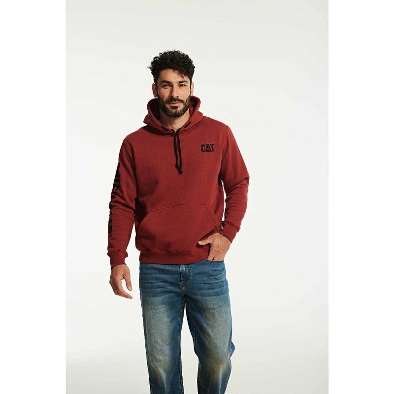 Tops & Outerwear Cat Men Men's Trademark Banner Hoodie Cream Heather - Image 5
