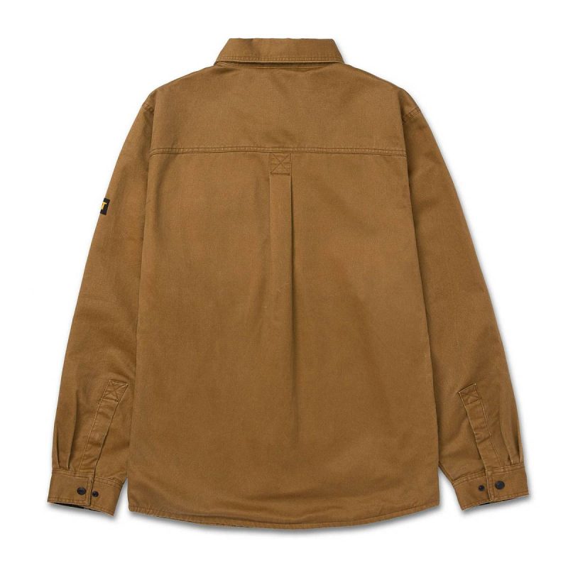 Tops & Outerwear Men Bronze Cat Men's Waxed Cotton Shirt Jacket - Image 3