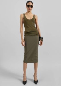 Tops Rivo Knit Tank Top - Khaki Green The Frankie Shop Women - Image 3