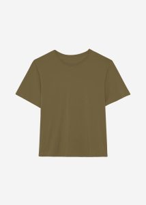 Tops Selvan Sheer T-Shirt - Khaki Women Green The Frankie Shop - Image 5