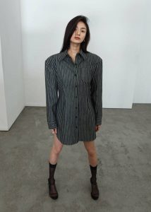 Tops Sterford Pocket Shirt - Black/White Stripe The Frankie Shop Black Women - Image 2