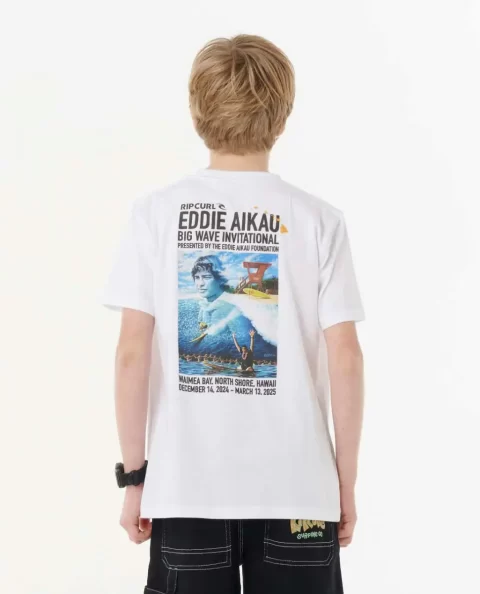 Tops & Tees Kids Rip Curl Eddie Would Go Poster Tee - Image 2