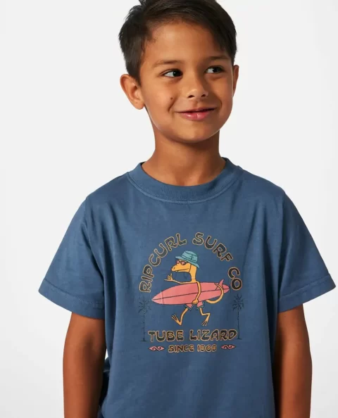 Tops & Tees Kids Rip Curl Grom Energy Lizard Tee - Image 4
