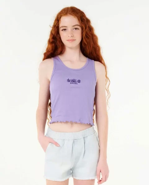Tops & Tees Rip Curl Neon Isles Rib Tank Kids