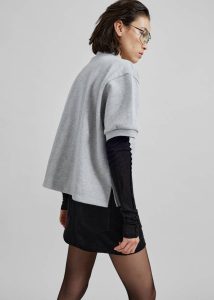Tops The Frankie Shop Arda Crop Polo - Grey Grey Women - Image 2
