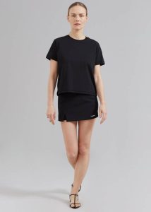 Tops The Frankie Shop Athens Tee - Black Women Black - Image 2
