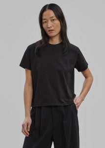 Tops The Frankie Shop Athens Tee - Black Women Black - Image 4