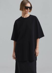 Tops The Frankie Shop Black Avak Oversized Tee - Black Women - Image 2
