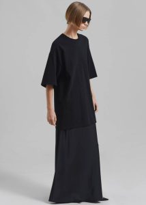 Tops The Frankie Shop Black Avak Oversized Tee - Black Women