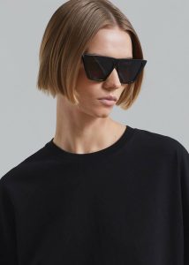 Tops The Frankie Shop Black Avak Oversized Tee - Black Women - Image 5