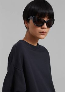 Tops The Frankie Shop Black Men Newton Long Sleeves Sweat Tee - Black - Image 3
