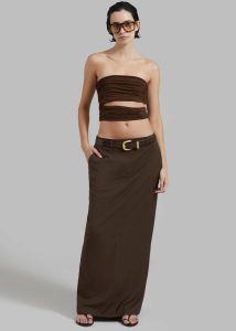 Tops The Frankie Shop Brown Elena Tube Top - Brown Women - Image 3