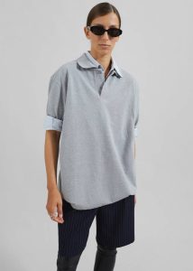 Tops The Frankie Shop Essen Polo - Grey Grey Women - Image 2