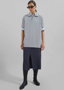 Tops The Frankie Shop Essen Polo - Grey Grey Women