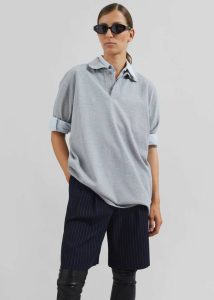 Tops The Frankie Shop Essen Polo - Grey Grey Women - Image 4