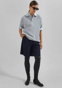 Tops The Frankie Shop Essen Polo - Grey Grey Women - Image 5