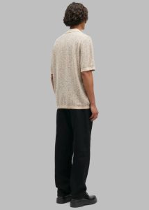 Tops The Frankie Shop Samsøe Samsøe Sarsene Polo - Seneca Rock Melange Beige Men - Image 4