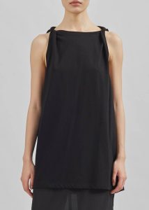 Tops The Frankie Shop Women Erika Twisted Sleeve Tank - Black Black - Image 4