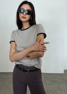 Tops Valko Tee - Grey Grey The Frankie Shop Women - Image 5