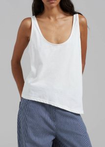 Tops Women Penelope Tank Top - White White The Frankie Shop - Image 5