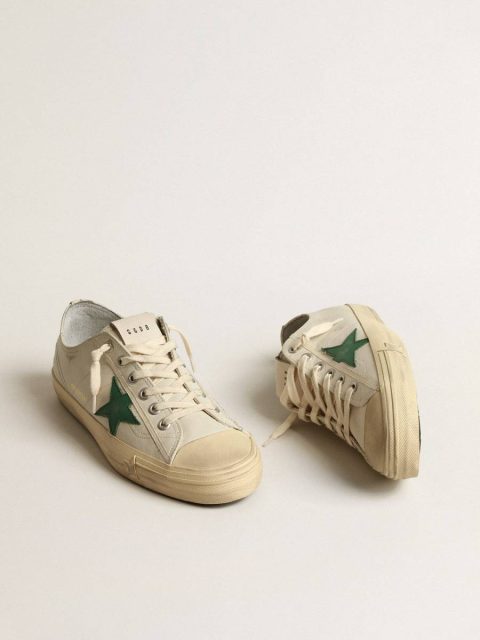 V-Star In Glossy Leather With Green Leather Star Men V-Star Golden Goose - Image 2