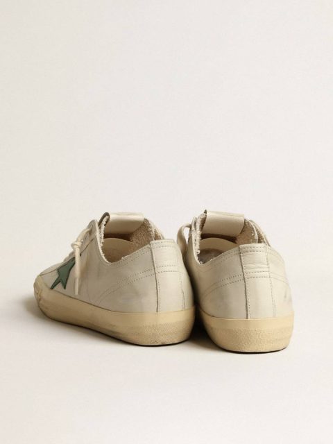 V-Star In Glossy Leather With Green Leather Star Men V-Star Golden Goose - Image 4