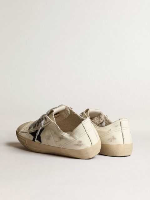 V-Star In Nappa Leather With Black Nubuck Leather Star Golden Goose V-Star Men - Image 3