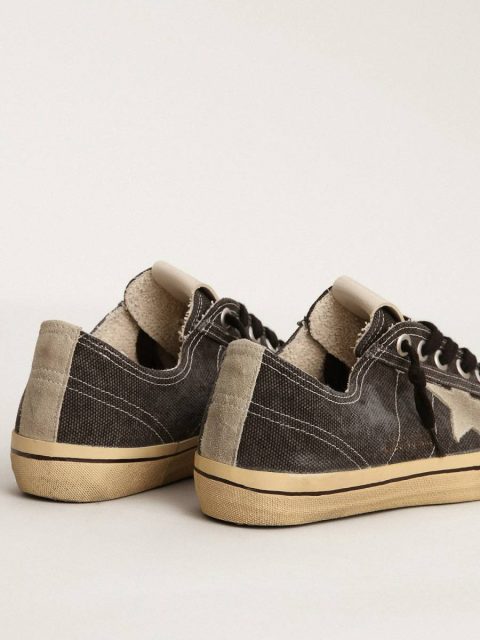 V-Star Men's V-Star Ltd In Black Canvas With Ice-Gray Star And Heel Men Golden Goose - Image 5